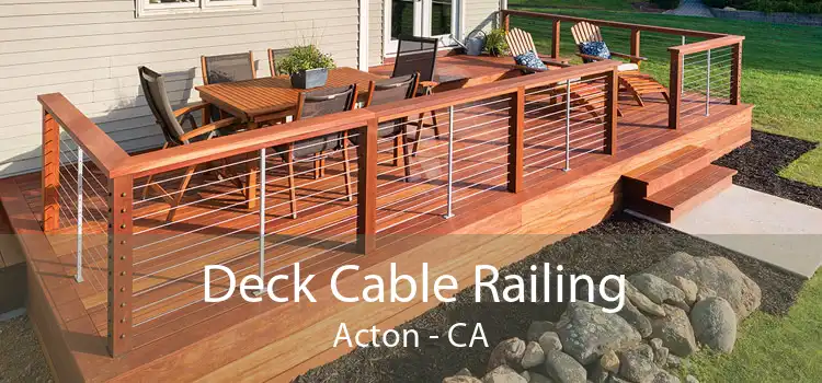 Deck Cable Railing Acton - CA