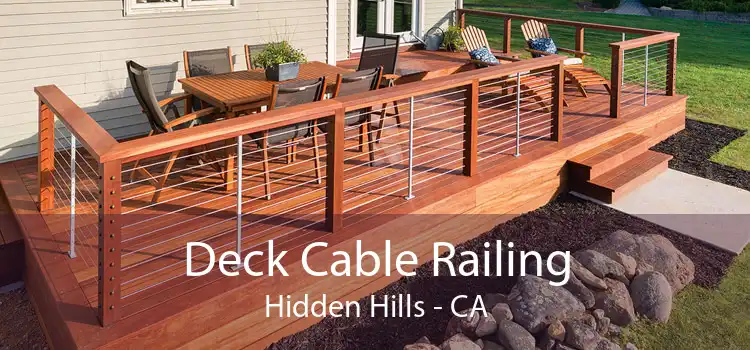 Deck Cable Railing Hidden Hills - CA